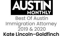 Kate Lincoln Goldfinch Austin Monthly Best Of Austin Immigration Attorney 2019 2020