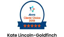 Kate Lincoln Goldfinch Avvo Clients Choice Award 2018